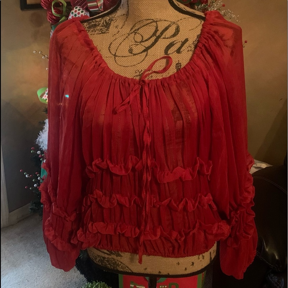 Gently used Urban Mango Blouse in size Large.